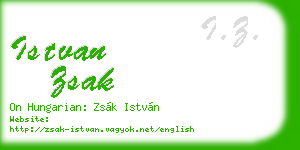 istvan zsak business card